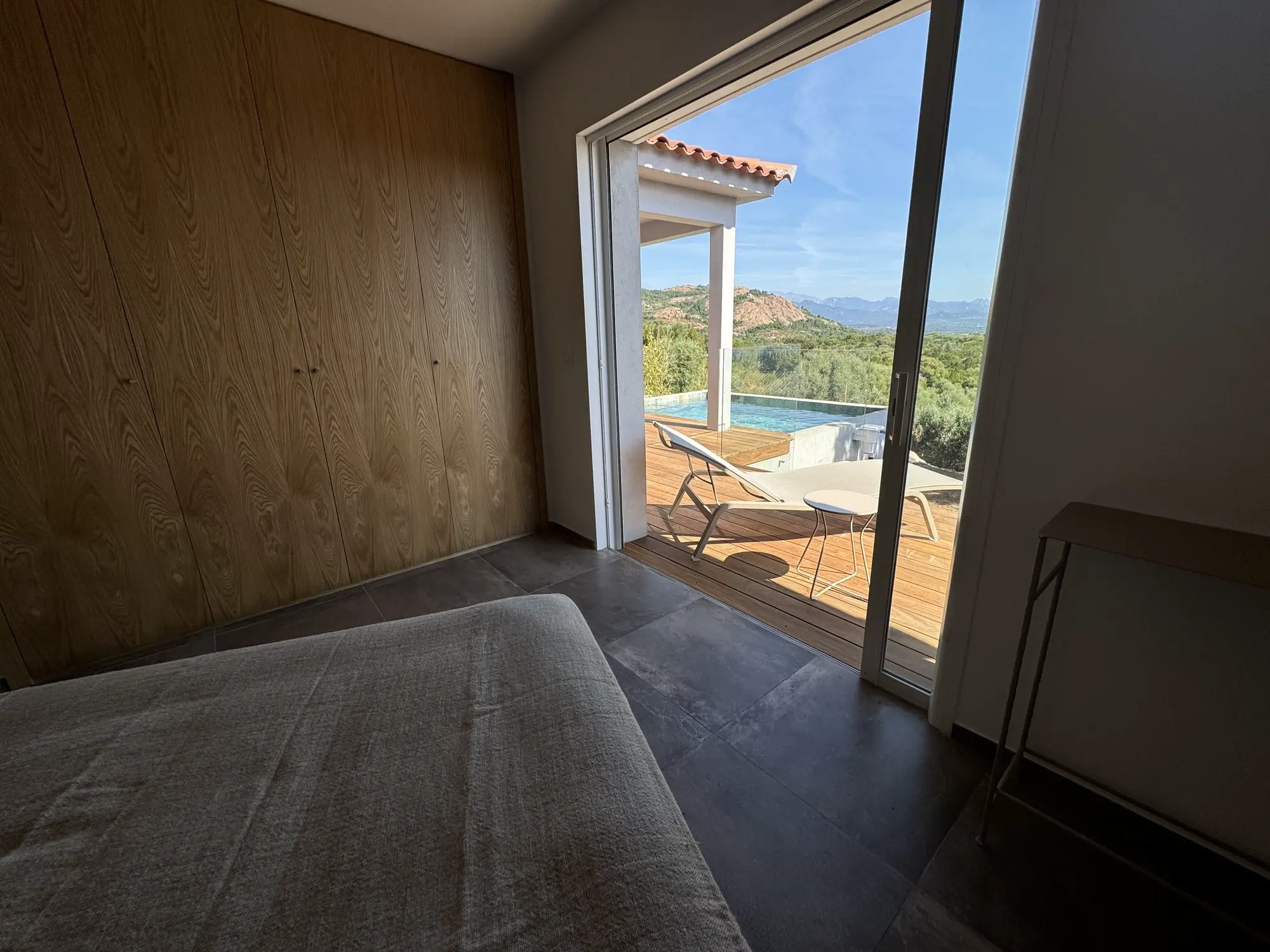 Terrasse vue mer villa Ugliastru